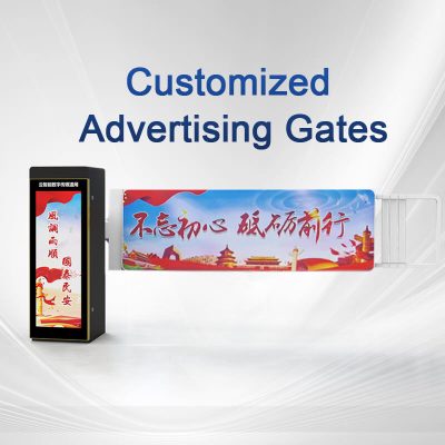 PA02 Automatic Barrier Gate with Customizable LED Advertising Display for Parking Lots and Commercial Centers
