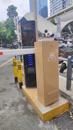 Car Parking and Toll Access Control Automatic Articulated DC Parking Boom Barrier Gate with Long Range Rfid Reader